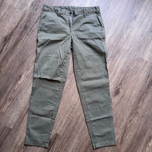 Talbots Women's Girlfriend Chino - Olive Green - Size 2